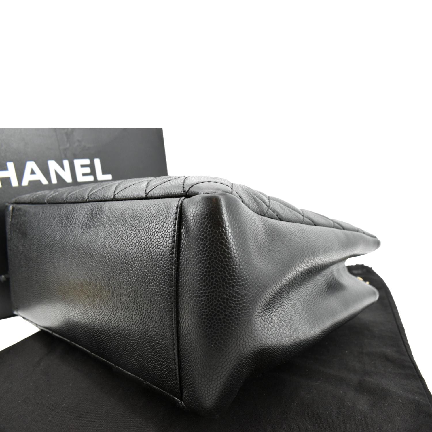 CHANEL Grand Shopping Caviar Leather GST Tote Bag Black - Sold