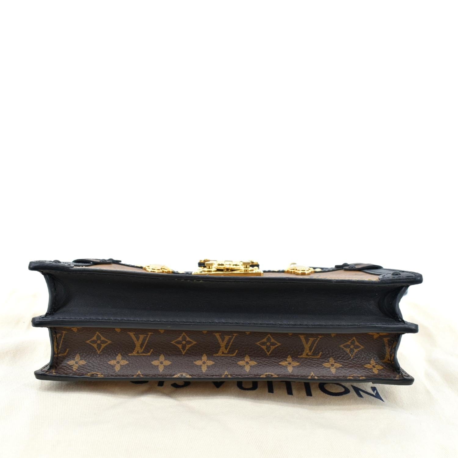 Louis Vuitton trunk clutch monogram reverse canvas GHW