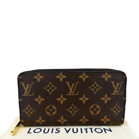 LOUIS VUITTON Monogram Canvas Zippy Wallet Brown