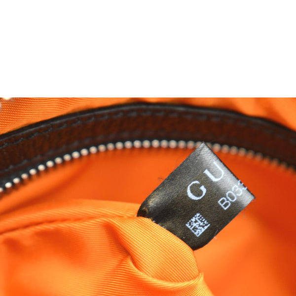Gucci Of The Grid Nylon Leather Belt Bag Orange - Tag