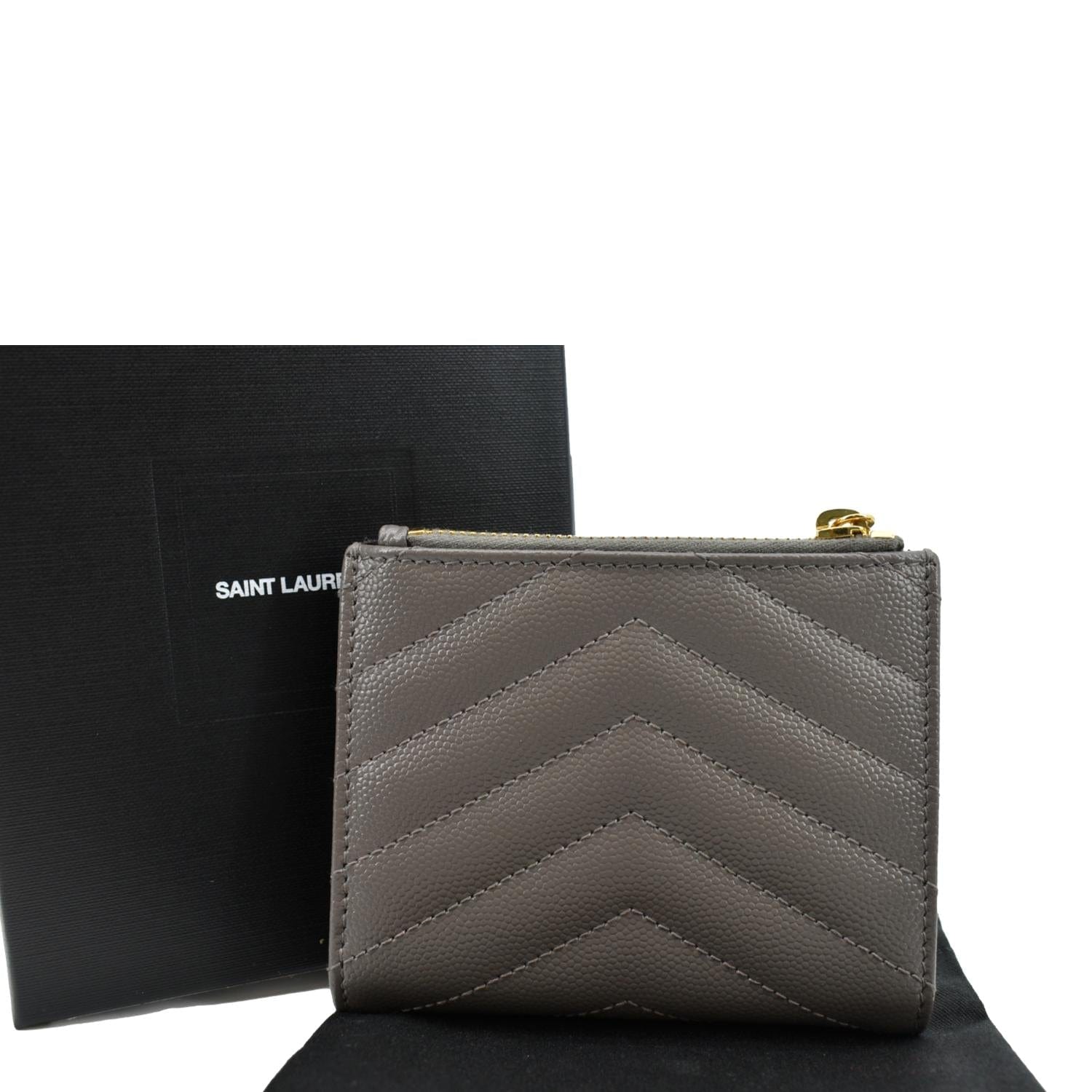 Saint Laurent Monogram zipped leather wallet - ShopStyle