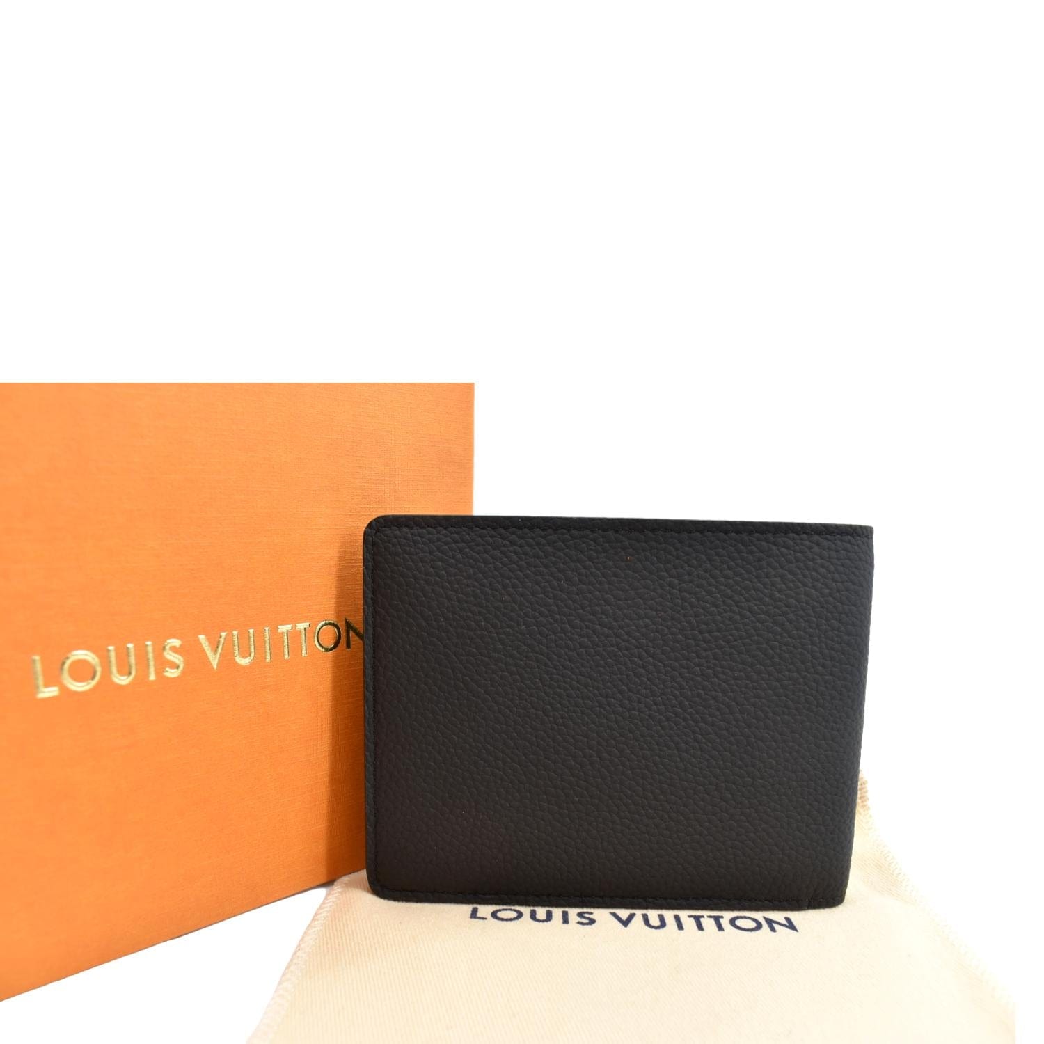 Louis Vuitton Men Dark Brown Calf Leather Multiple Compartment