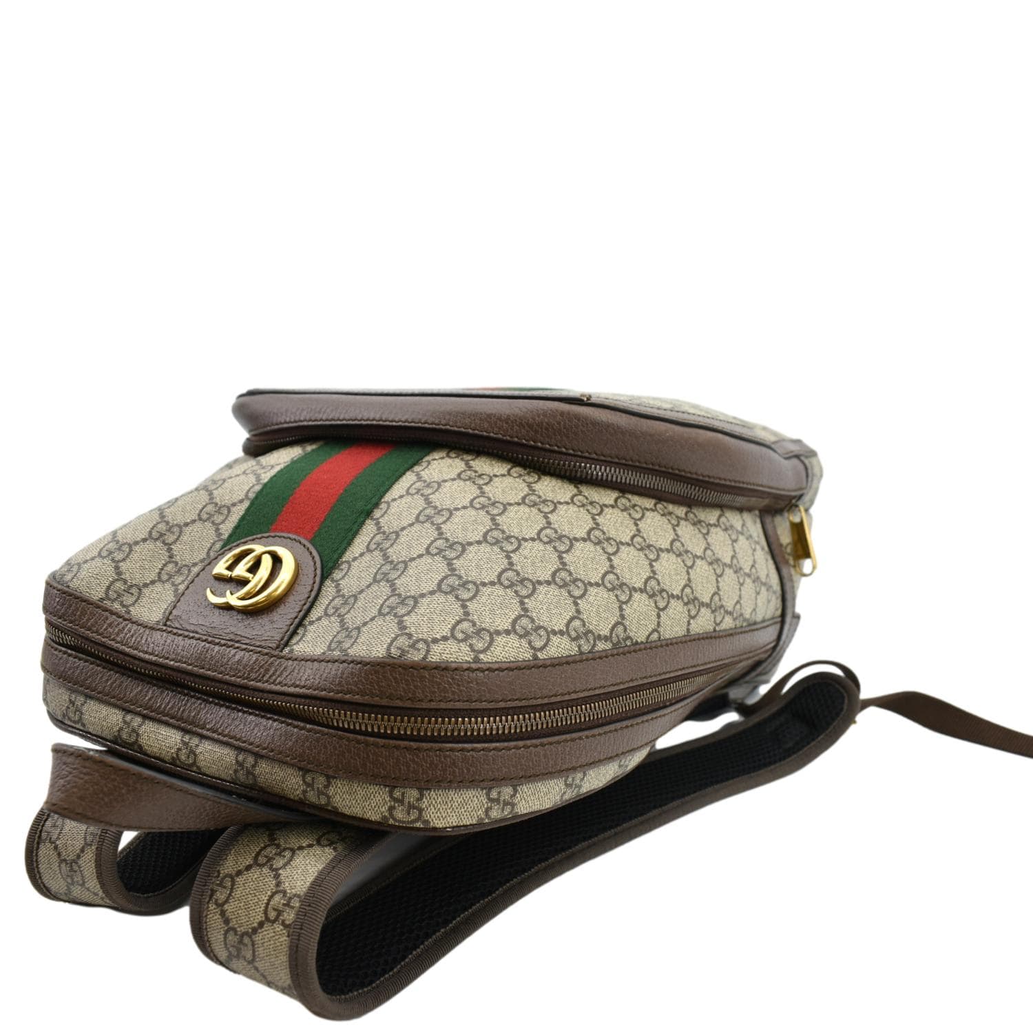 Gucci Brown Monogram Canvas Ophidia GG Mint Unisex Backpack Bag