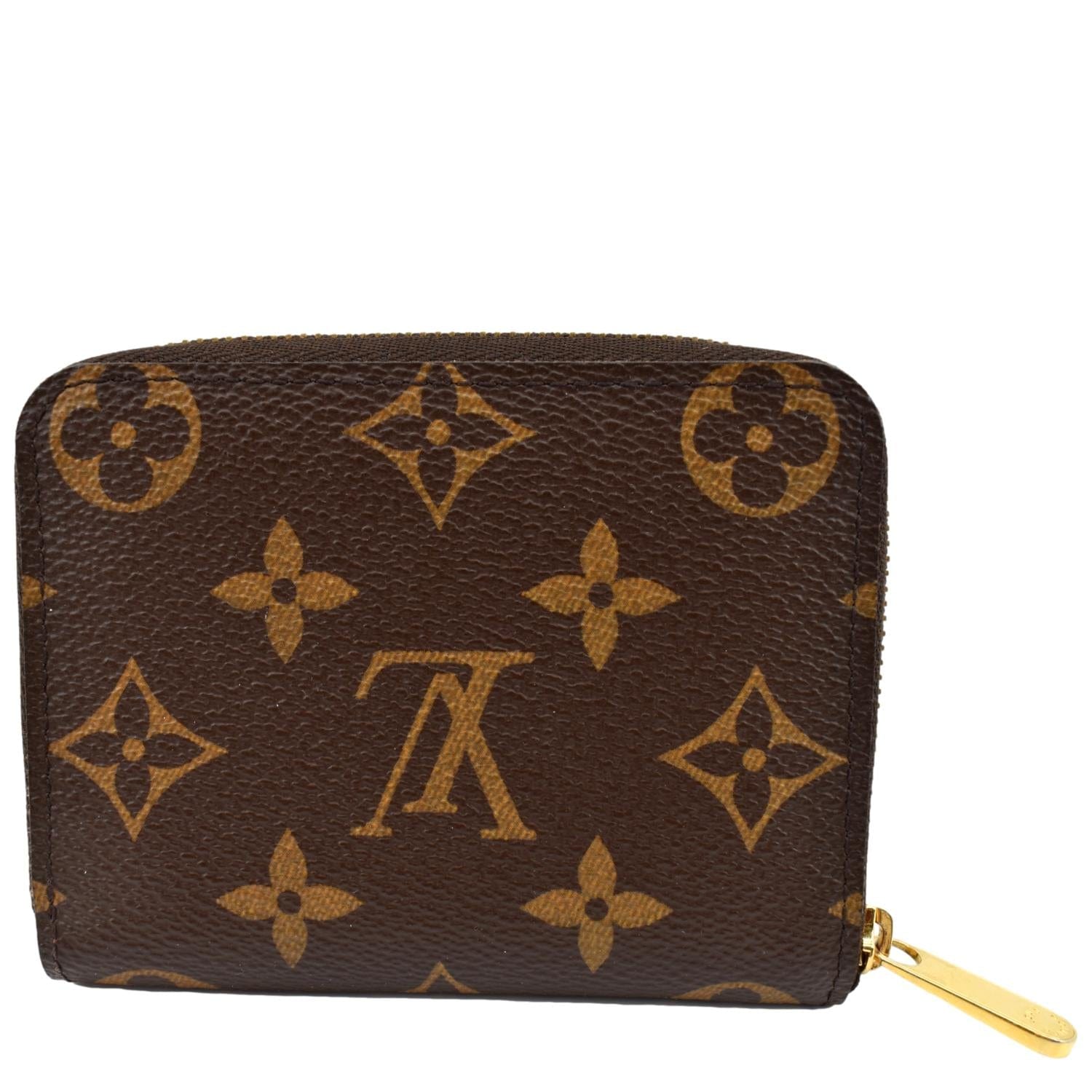 Louis Vuitton Monogram Canvas Zippy Coin Purse Brown - Front