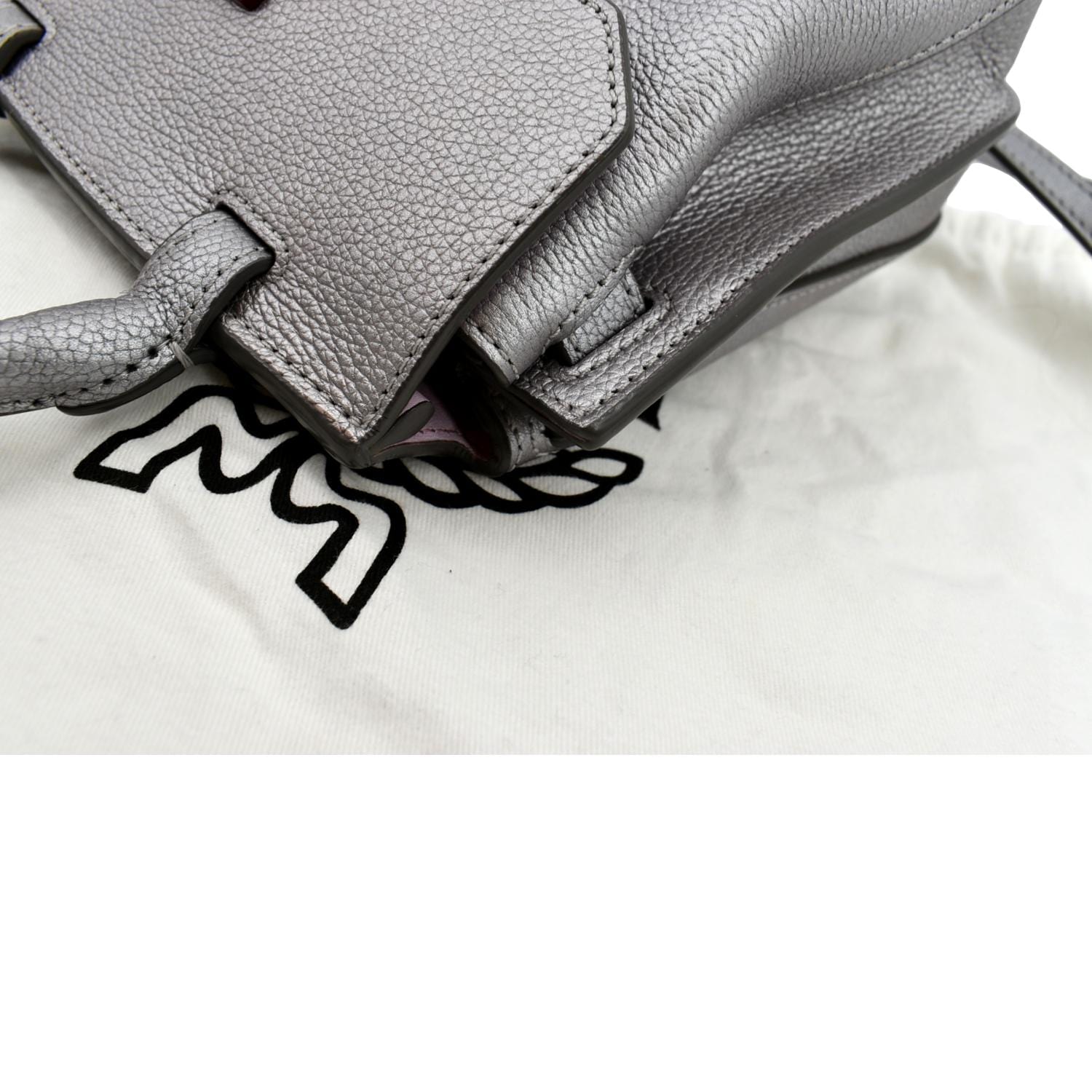 MCM Crossbody Bag 4-in-1 Sling With Belt Black Silver