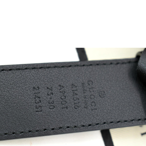 Gucci Double G Buckle Leather Belt Black - 127-0Shops Handbags