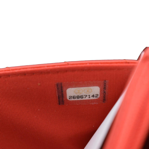 CHANEL Trendy CC Woc Lambskin Leather Crossbody Bag Red