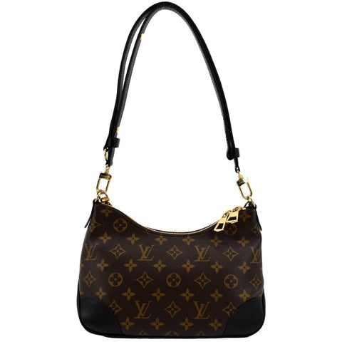LOUIS VUITTON Boulogne NM Monogram Canvas Shoulder Bag Brown