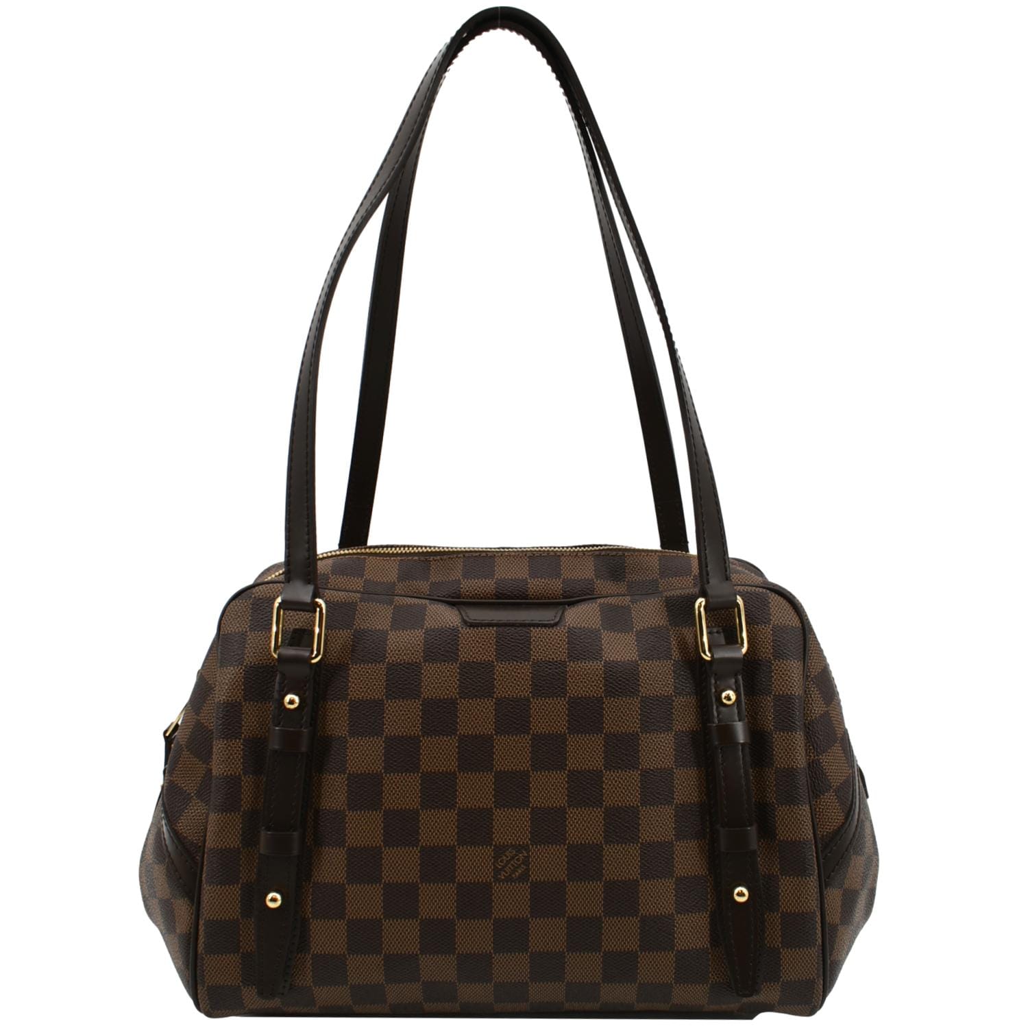 LOUIS VUITTON Rivington GM Damier Ebene Shoulder Bag Brown