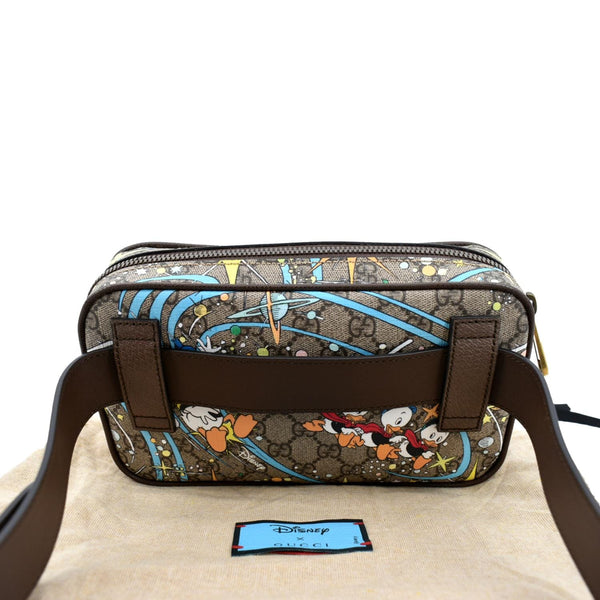 Gucci xDisney GG Supreme Canvas Belt Bag in Beige Color - Back