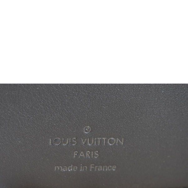 LOUIS VUITTON Multiple Aerogram Grained Calf Leather Wallet Black