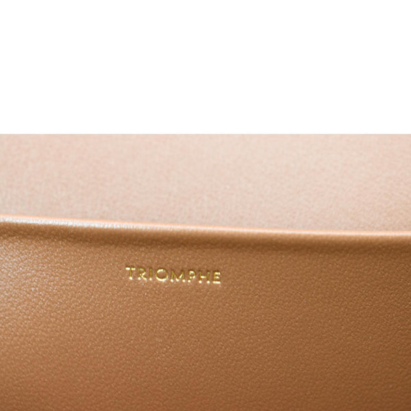 CELINE Classique Triomphe Calfskin Leather Shoulder Bag Tan-DDH