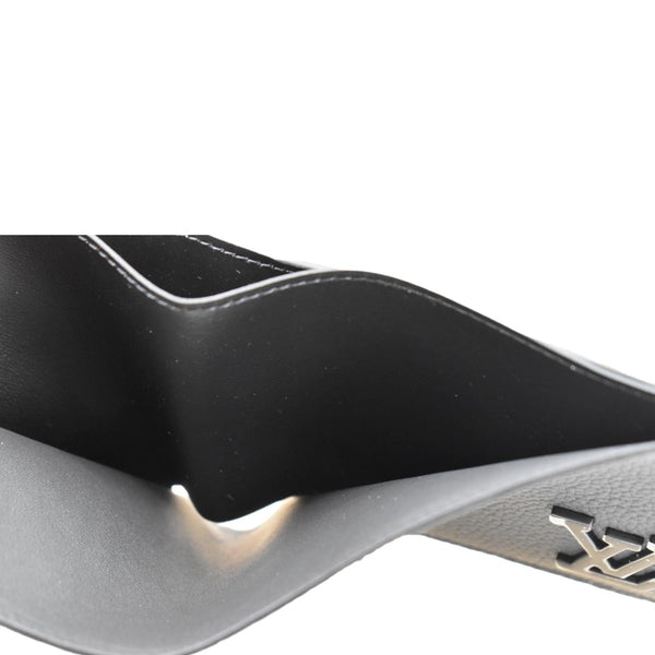LOUIS VUITTON Multiple Aerogram Grained Calf Leather Wallet Black