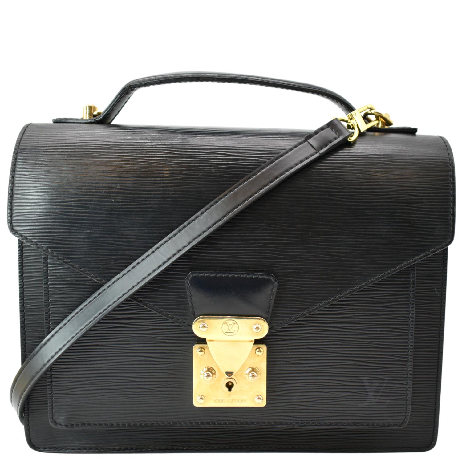 Louis Vuitton Monceau EPI Leather Crossbody Bag Black - DDH