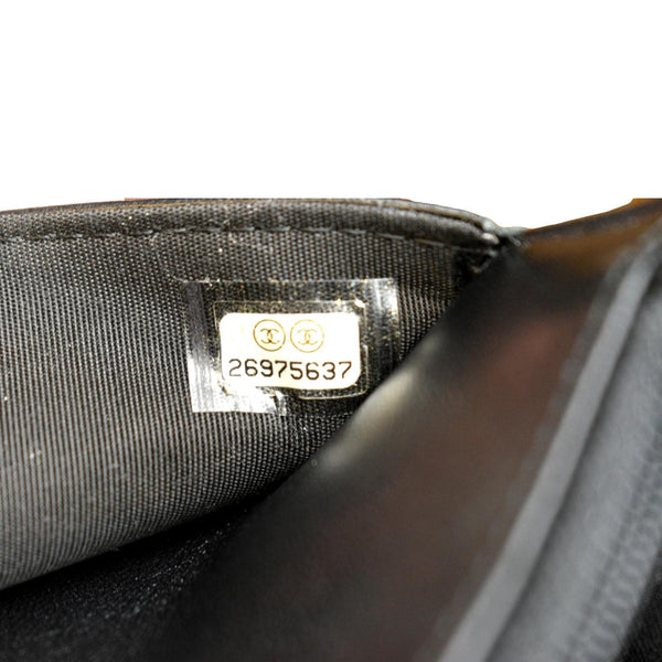 Chanel Boy Woc Lambskin Leather Wallet Clutch Bag - Serial Number