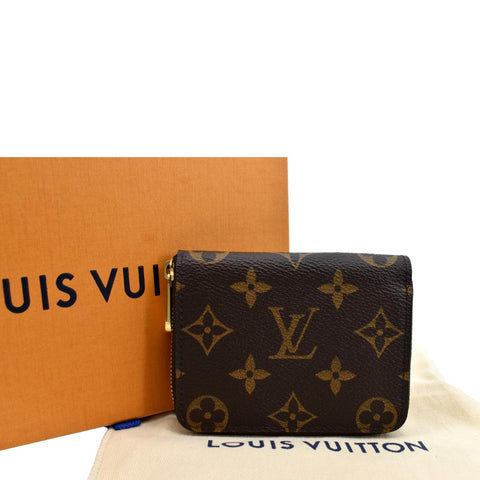 LOUIS VUITTON Monogram Canvas Zippy Coin Purse Brown - sold