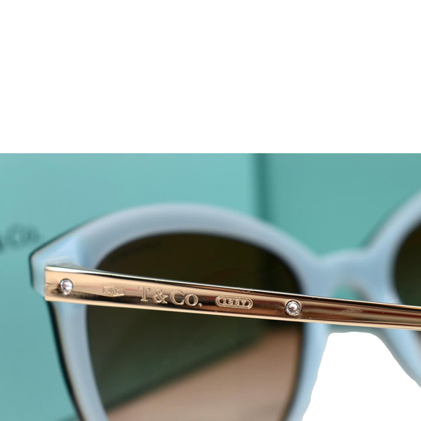 TIFFANY & CO TF4117B 8134/3B Havana Blue Sunglasses Brown Gradient Lens
