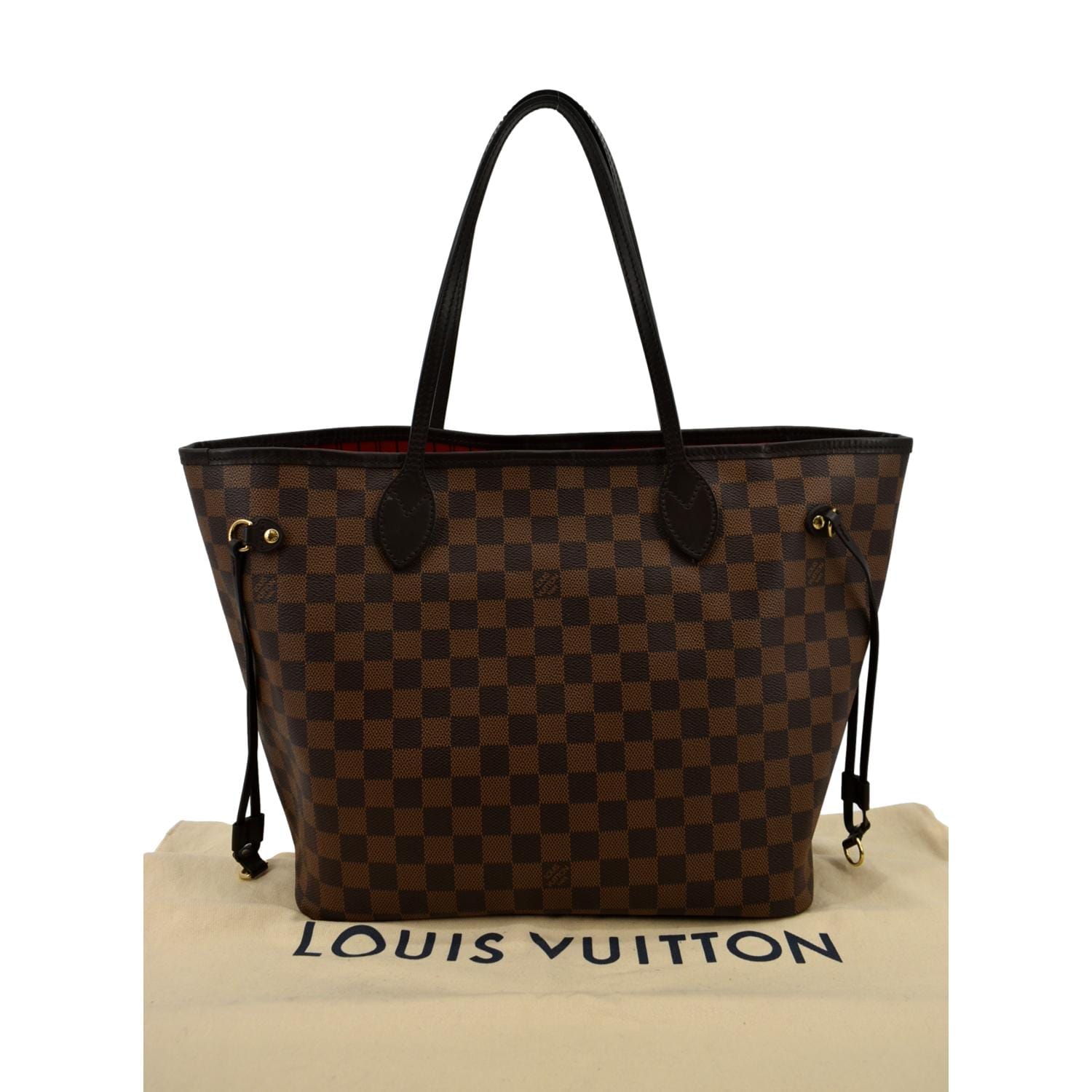 Neverfull Louis Vuitton Handbags Light brown Dark brown Leather