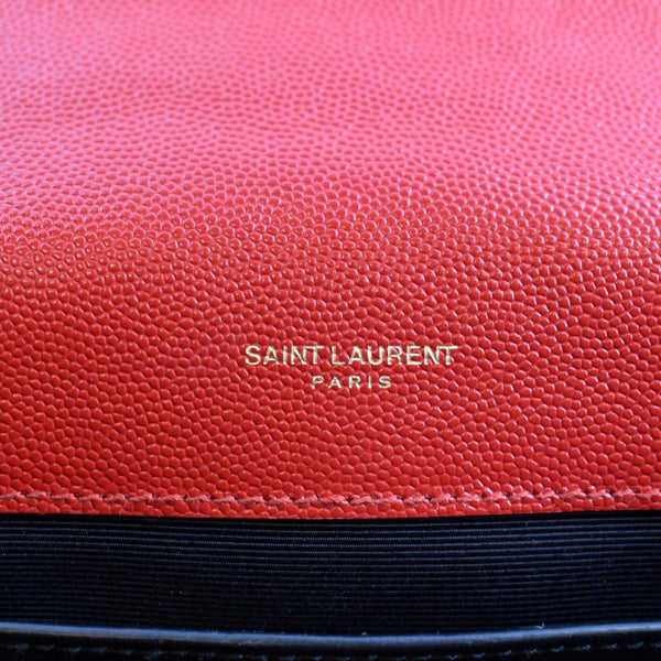 Yves Saint Laurent Envelope Flap Leather Shoulder Bag - Stamp