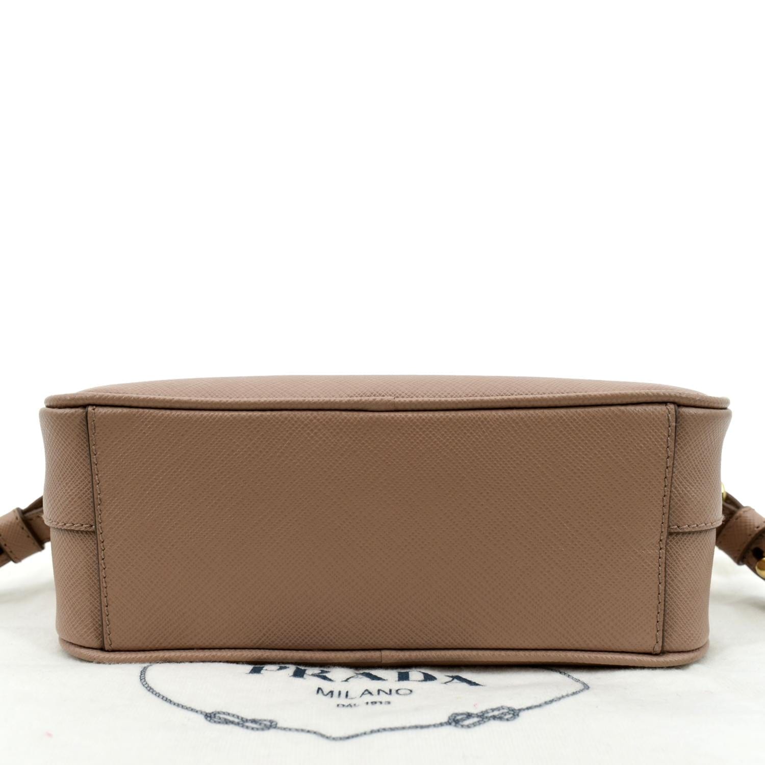 Prada Peony Saffiano Leather Mini Camera Crossbody Bag – Season 2