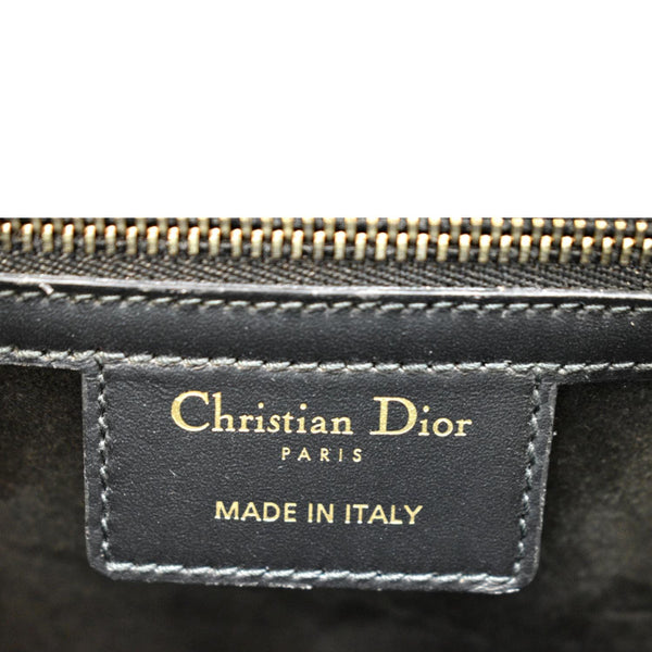 Christian Dior D Fence Calfskin Leather Saddle Bag - Made In Italy