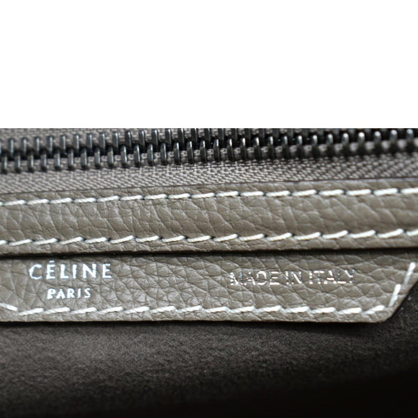 CELINE Souris Mini Luggage Calfskin  Leather Tote Bag Dune - Sold