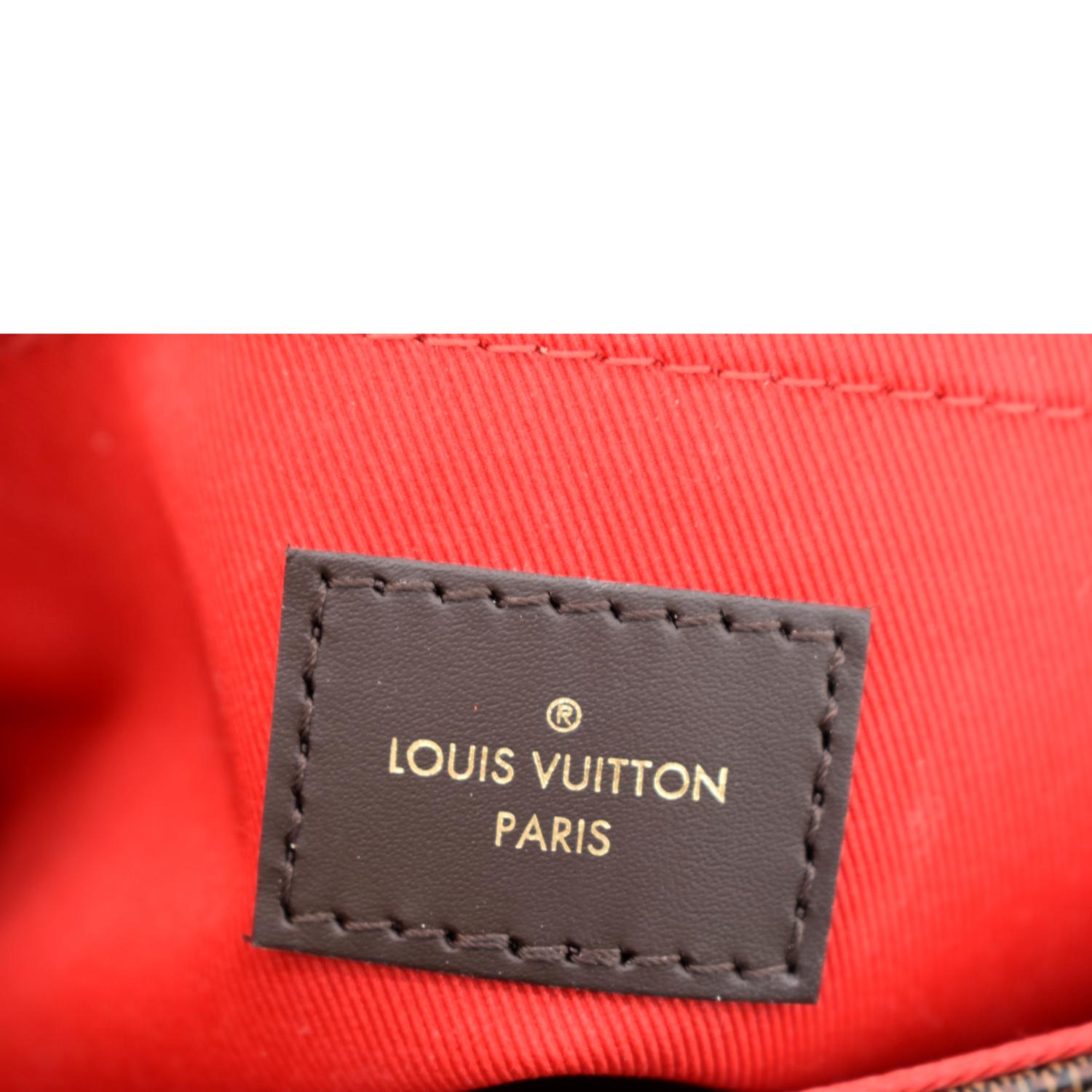 🔥NEW LOUIS VUITTON Croisette Damier Ebene Red Crossbody Bag FULL