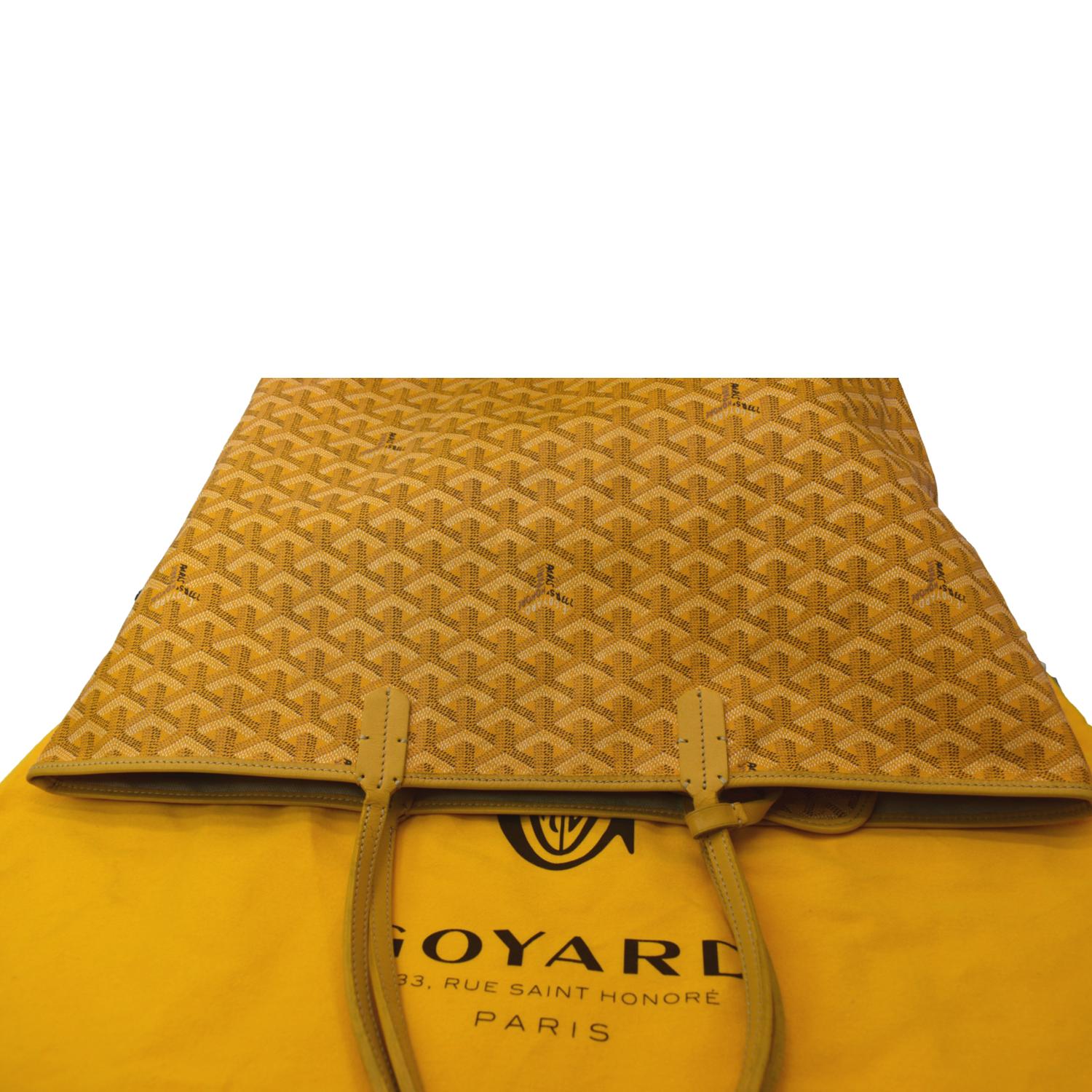 goyard tote bag yellow
