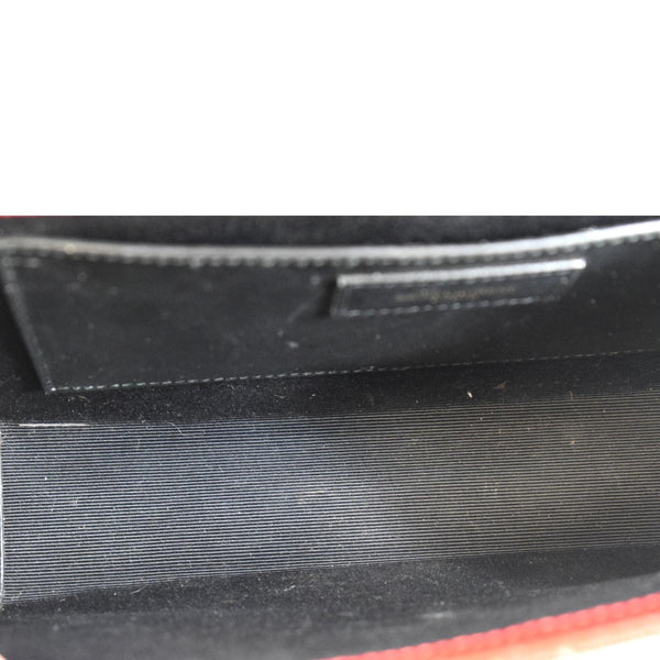 Yves Saint Laurent Envelope Flap Leather Shoulder Bag - Inside