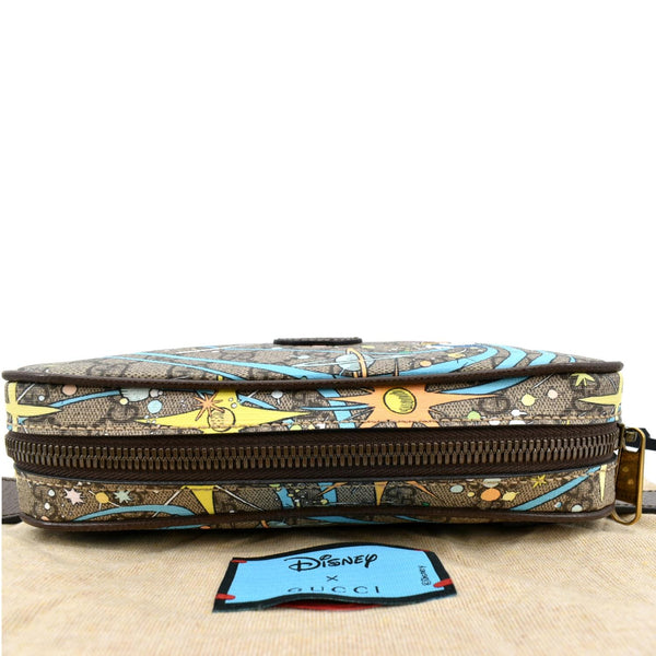 Gucci xDisney GG Supreme Canvas Belt Bag in Beige Color - Top
