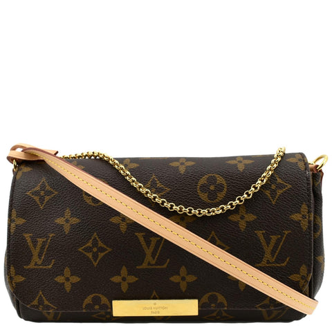 LOUIS VUITTON  Favorite PM Monogram Canvas Crossbody Bag Brown