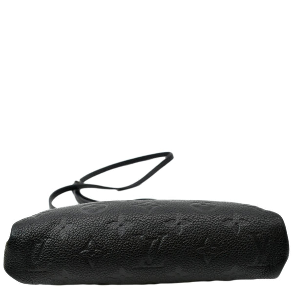 LOUIS VUITTON Pallas Monogram Empreinte Clutch Crossbody Bag Black