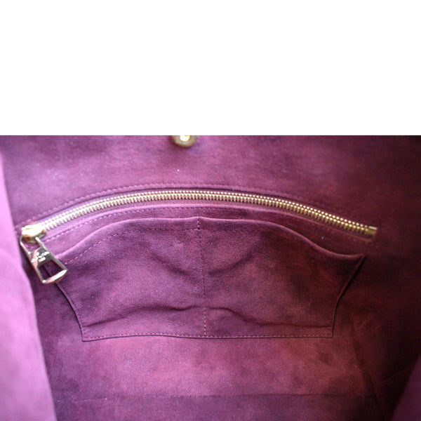 Louis Vuitton Carryall PM Monogram Canvas Shoulder Bag - Pocket Section