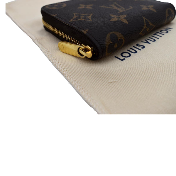 Louis Vuitton Monogram Canvas Zippy Coin Purse Brown - Bottom Left