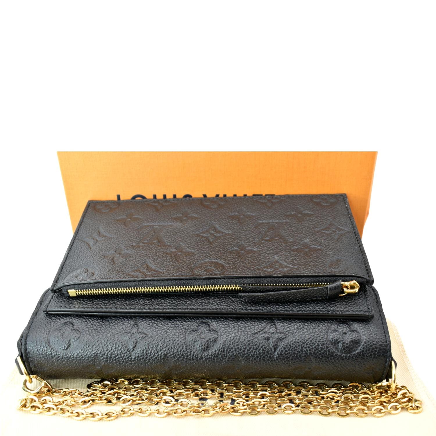 Louis Vuitton Black Empreinte Leather Compact Curieuse Wallet - A