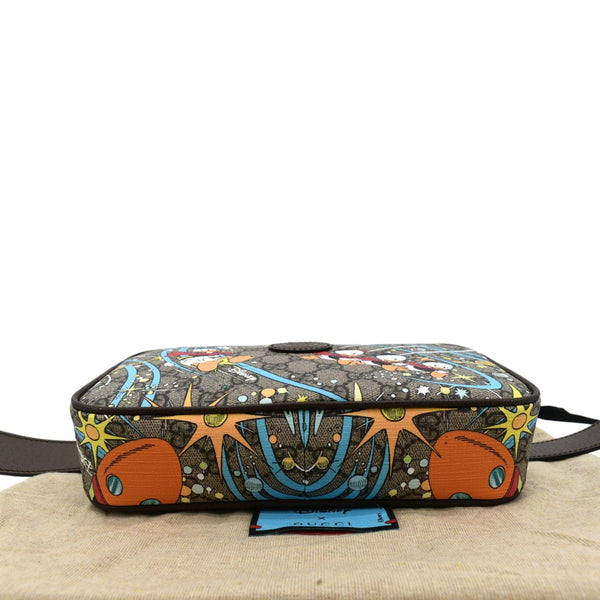 Gucci xDisney GG Supreme Canvas Belt Bag in Beige Color - Bottom