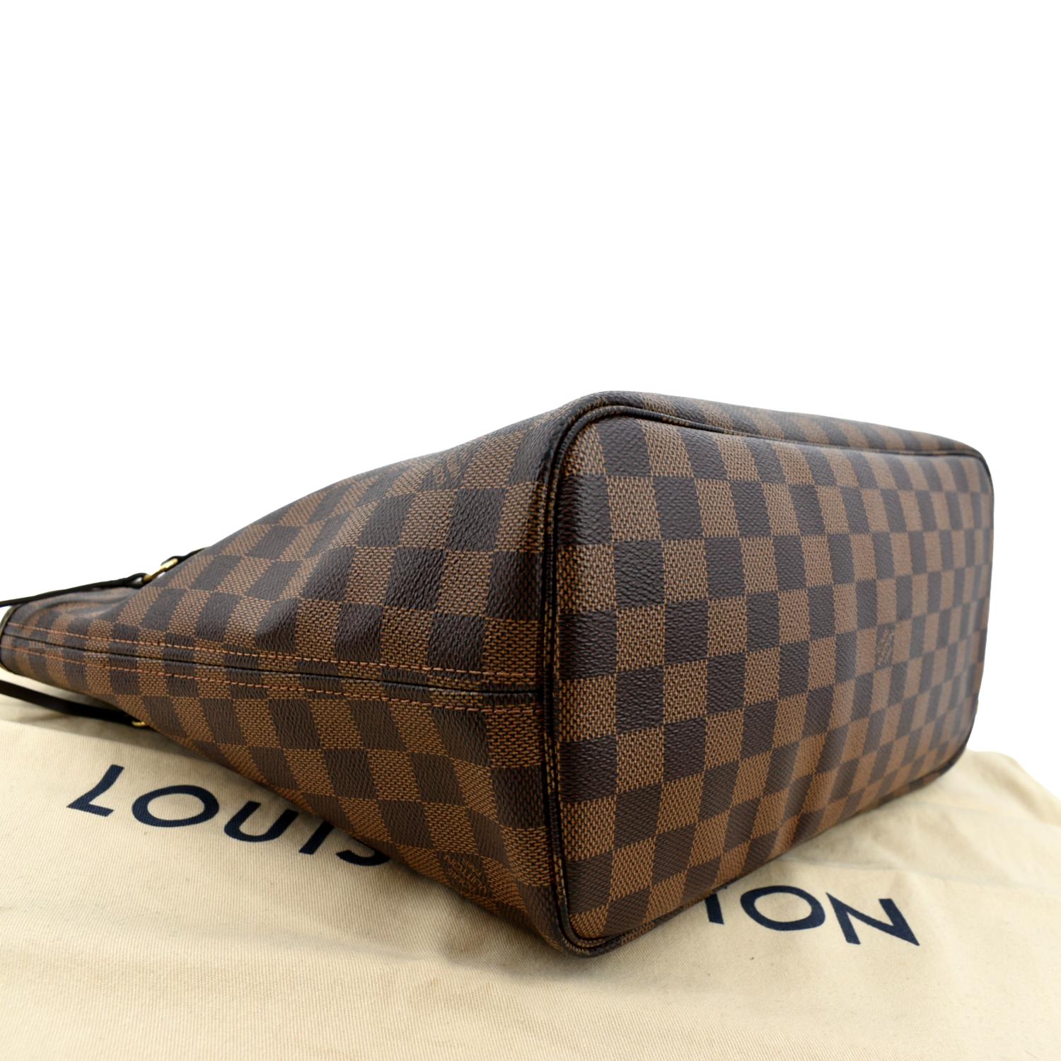 Louis Vuitton Neverfull MM Damier Ebene Canvas Tote Bags for Women