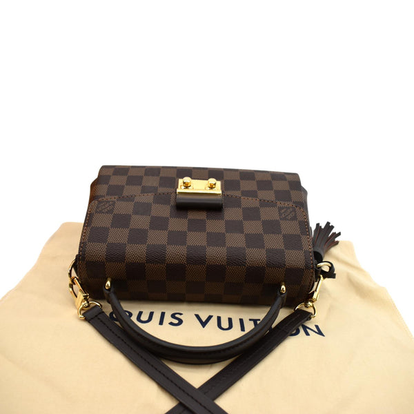 Louis Vuitton Croisette Damier Ebene Crossbody Bag Brown - Top