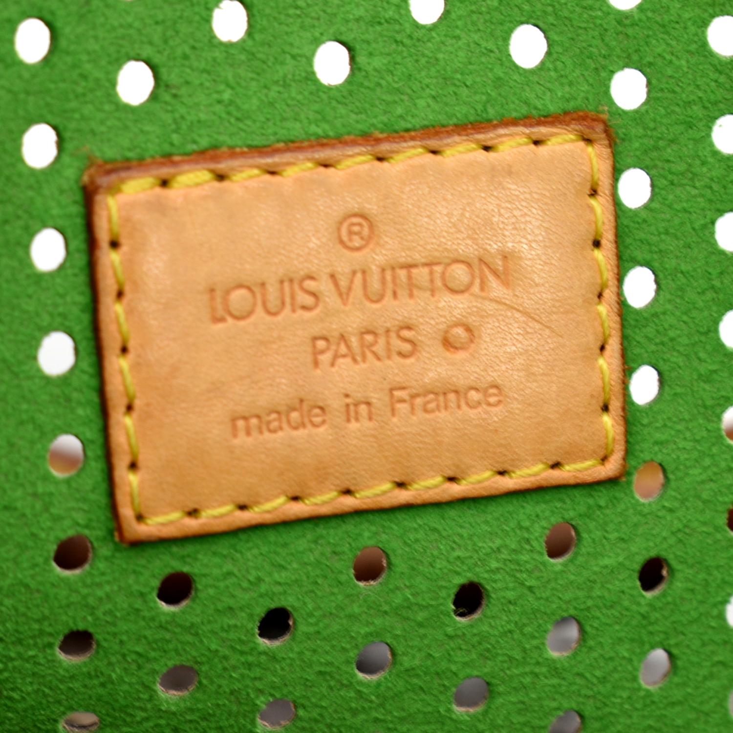 Louis Vuitton Speedy Monogram Perforated Green