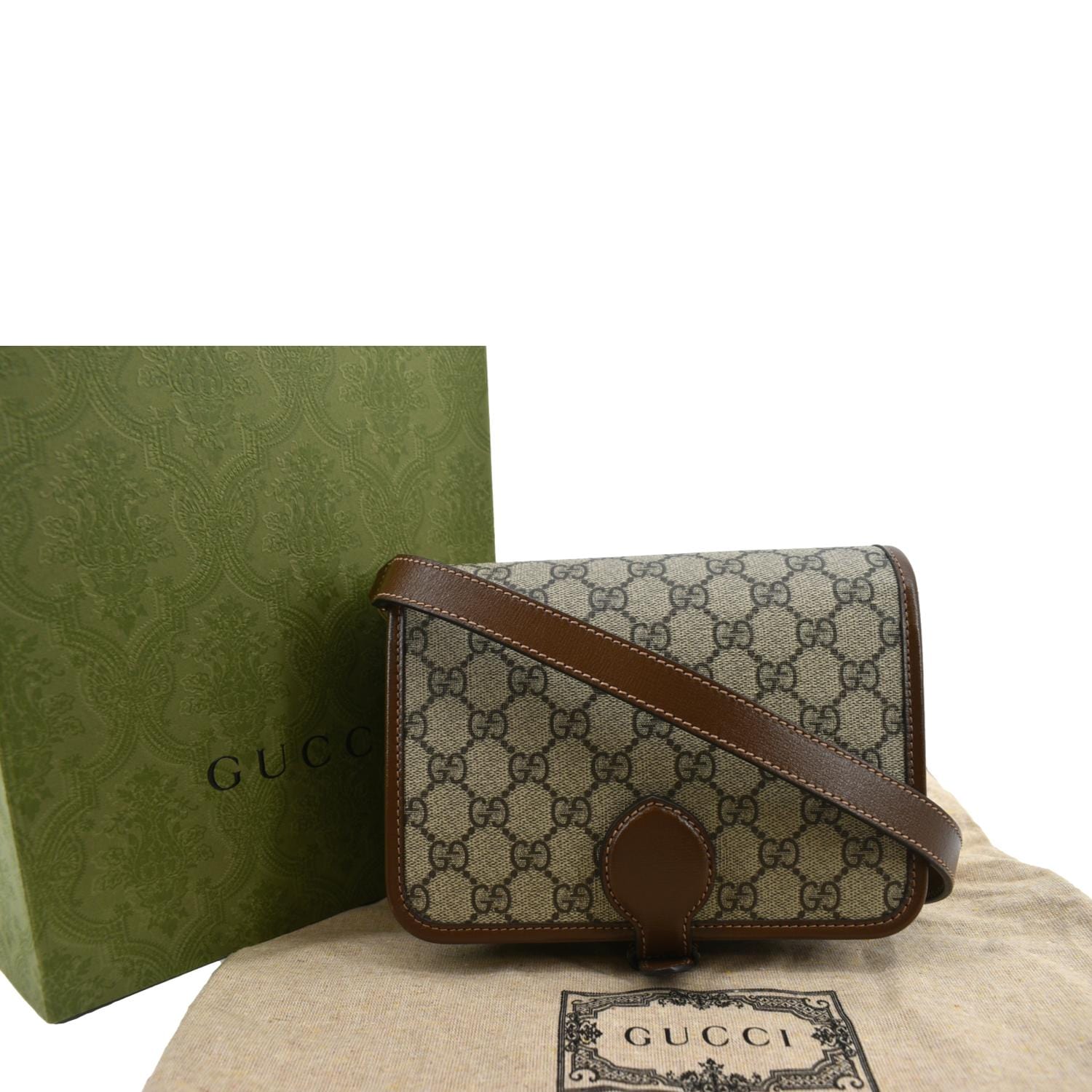 Gucci Mini Interlocking GG ‎Supreme Crossbody Bag