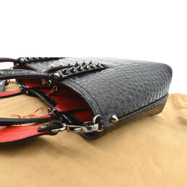 Christian Louboutin Cabata Mini Leather Crossbody Bag  - Left Side