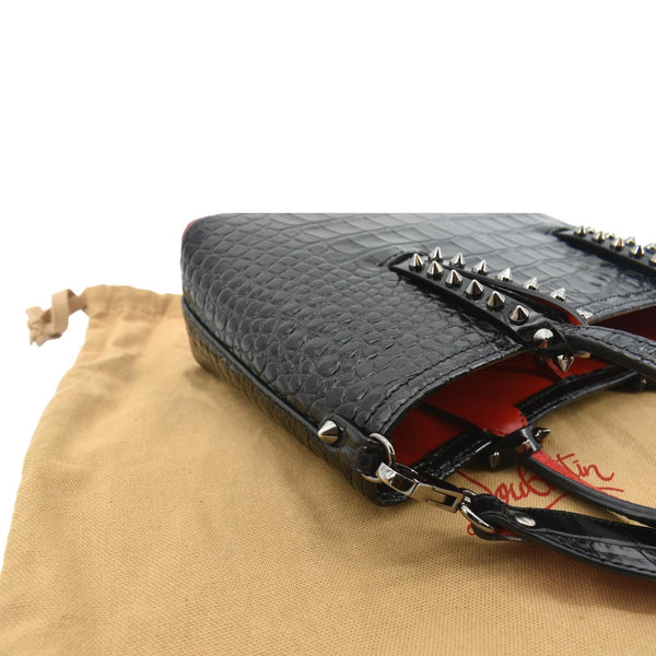 Christian Louboutin Cabata Mini Leather Crossbody Bag  - Right Side