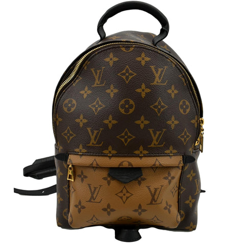 LOUIS VUITTON Palm Springs PM Monogram Reverse Canvas Backpack Brown