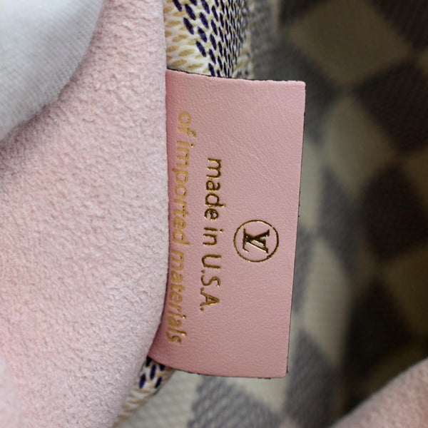 Louis Vuitton Neonoe MM Damier Azur Crossbody Bag Rose - Made In USA