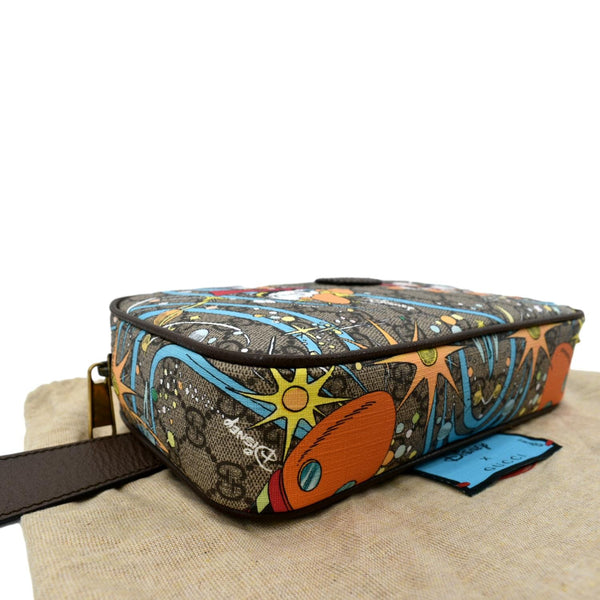 Gucci xDisney GG Supreme Canvas Belt Bag in Beige Color - Bottom Left