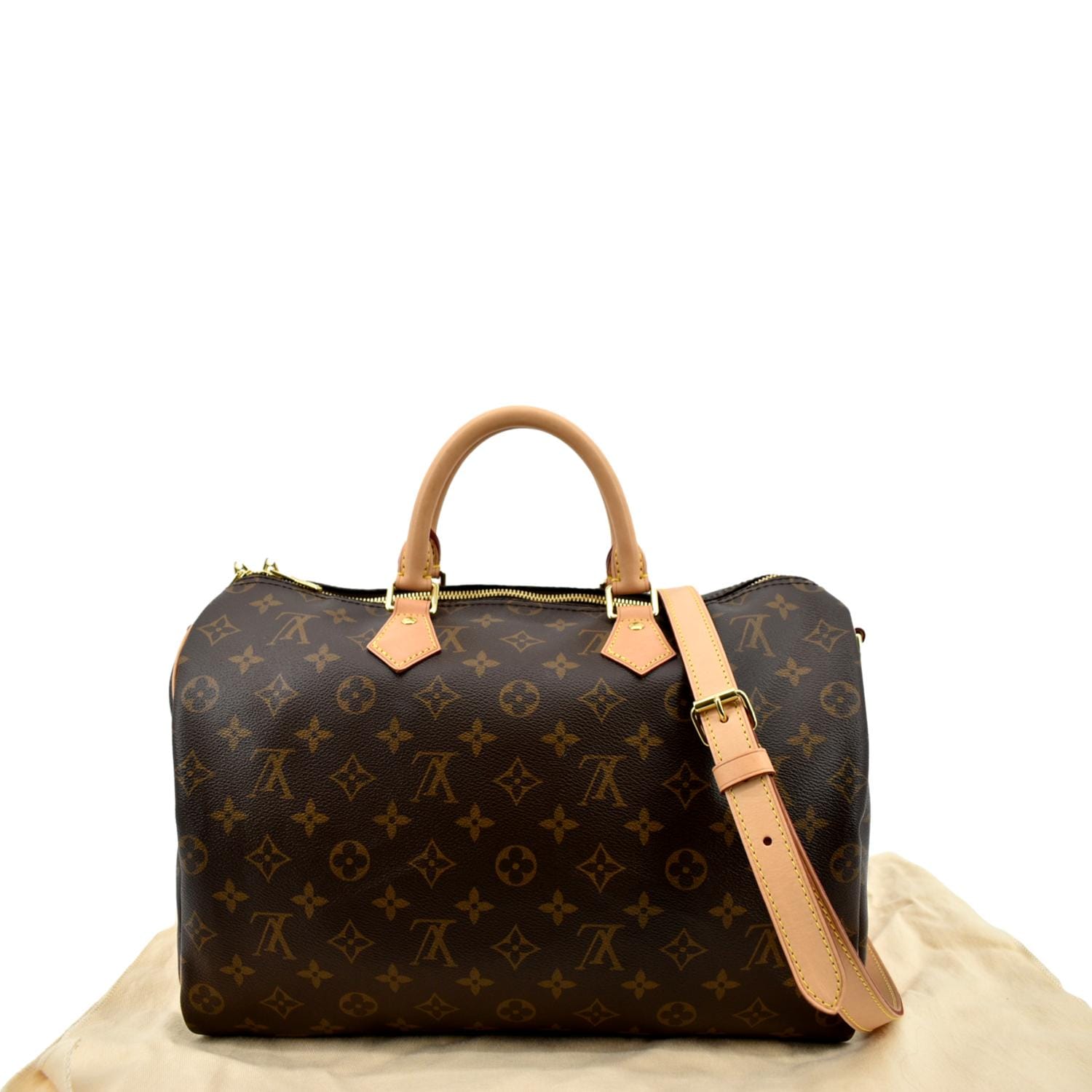 Louis Vuitton Speedy Speedy bandouli√ Re 35, Brown, One Size