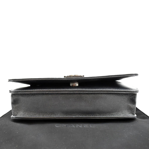Chanel Boy Woc Lambskin Leather Wallet Clutch Bag - Bottom