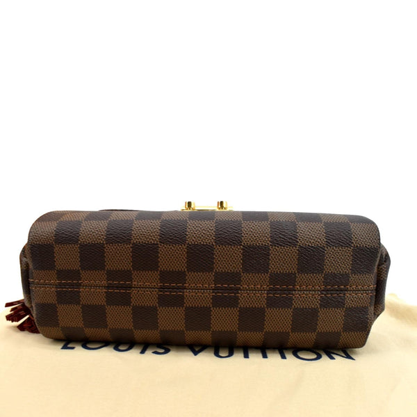 Louis Vuitton Croisette Damier Ebene Crossbody Bag Brown - Bottom