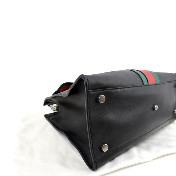 Gucci Dionysus Leather Tote Bag in Black Color - Bottom Left