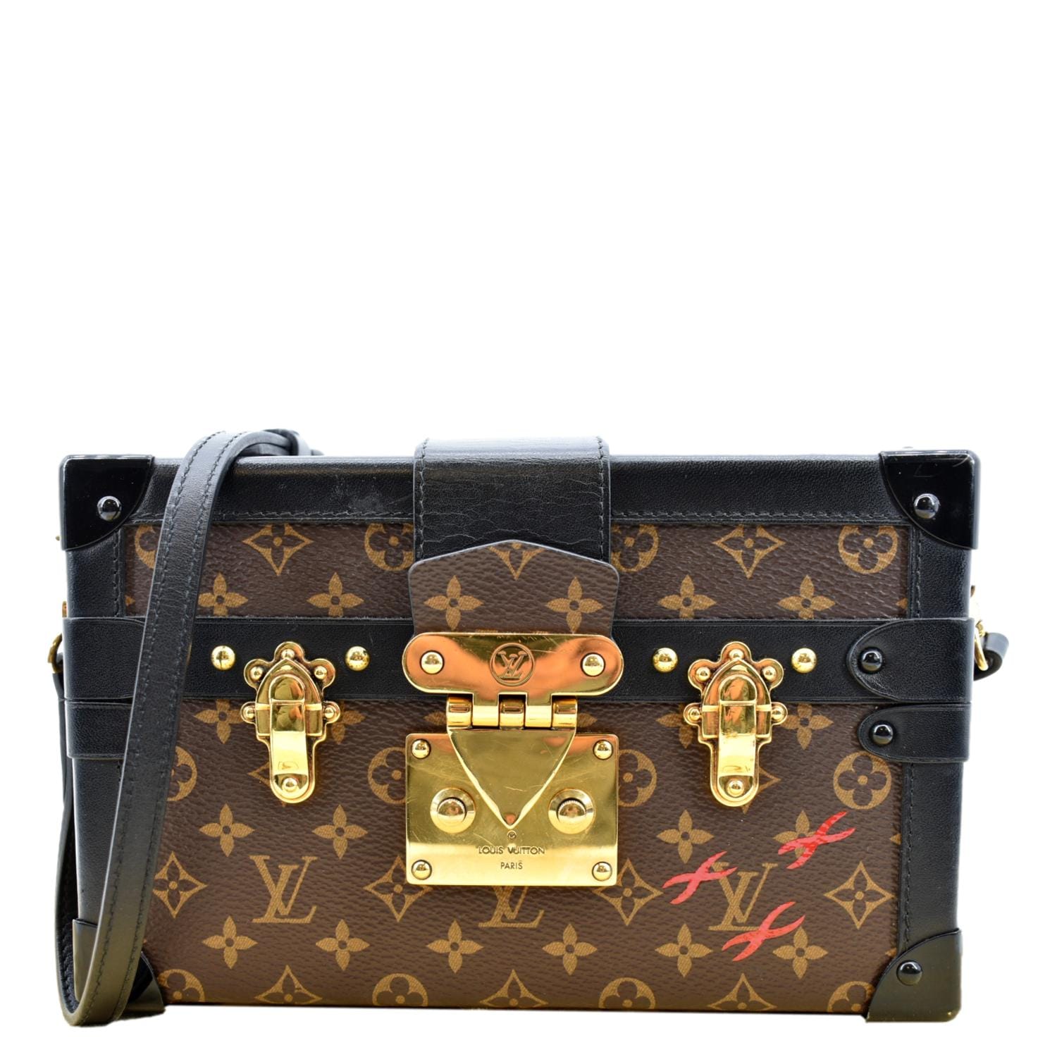Louis Vuitton Trunk Clutch Monogram Crossbody Bag - Front